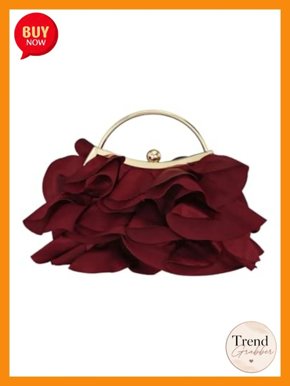 Satin Clutch Purse Formal Evening Handbag Chain Strap Shoulder Bag